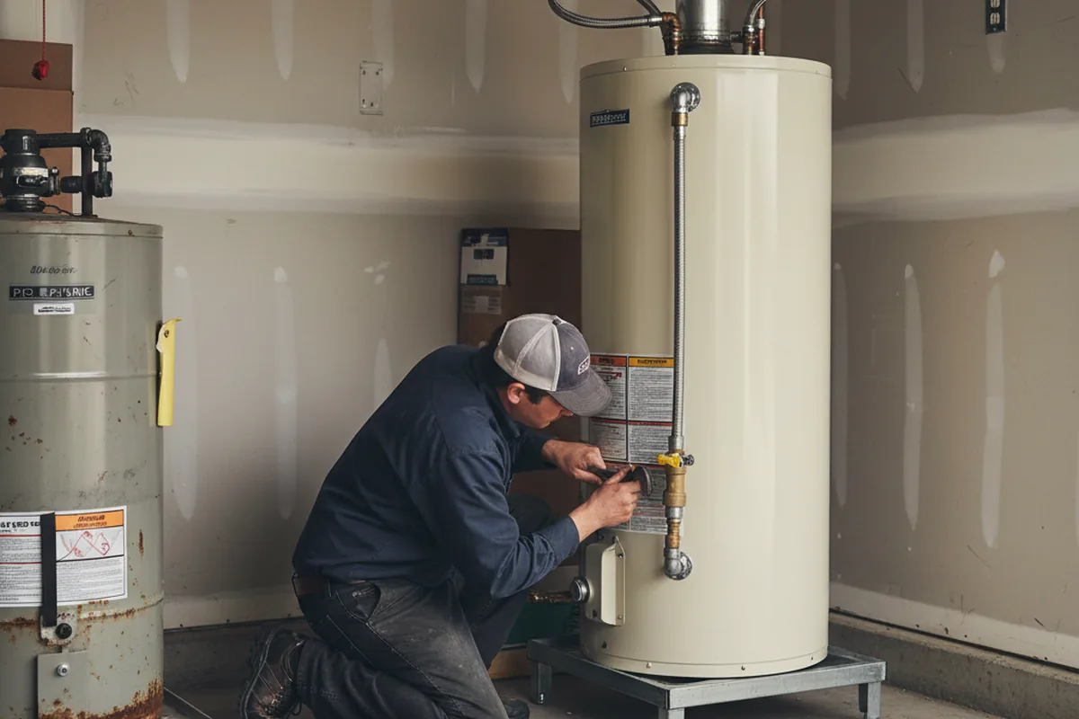 Water heater and shutoff valve replacement in East Greenbush