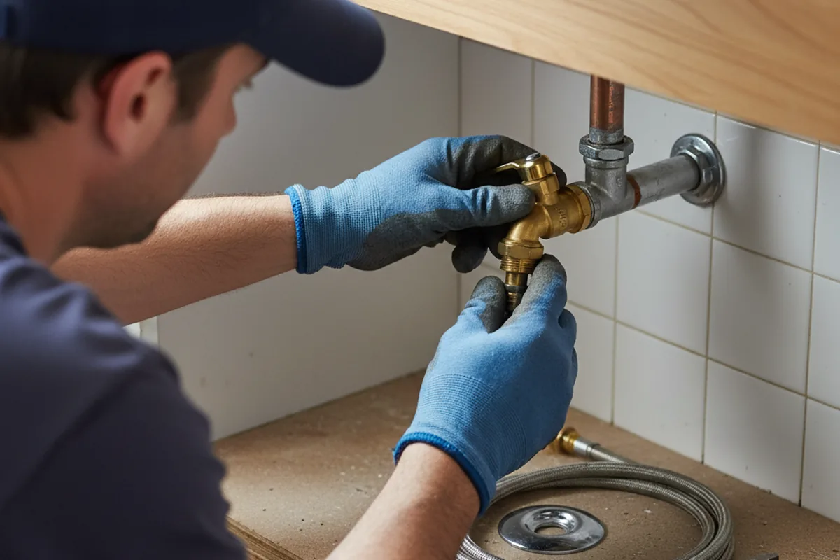 Shutoff valve and fitting work during Emergency Plumbing in East Greenbush